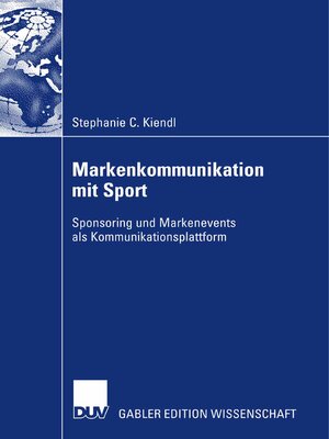 cover image of Markenkommunikation mit Sport